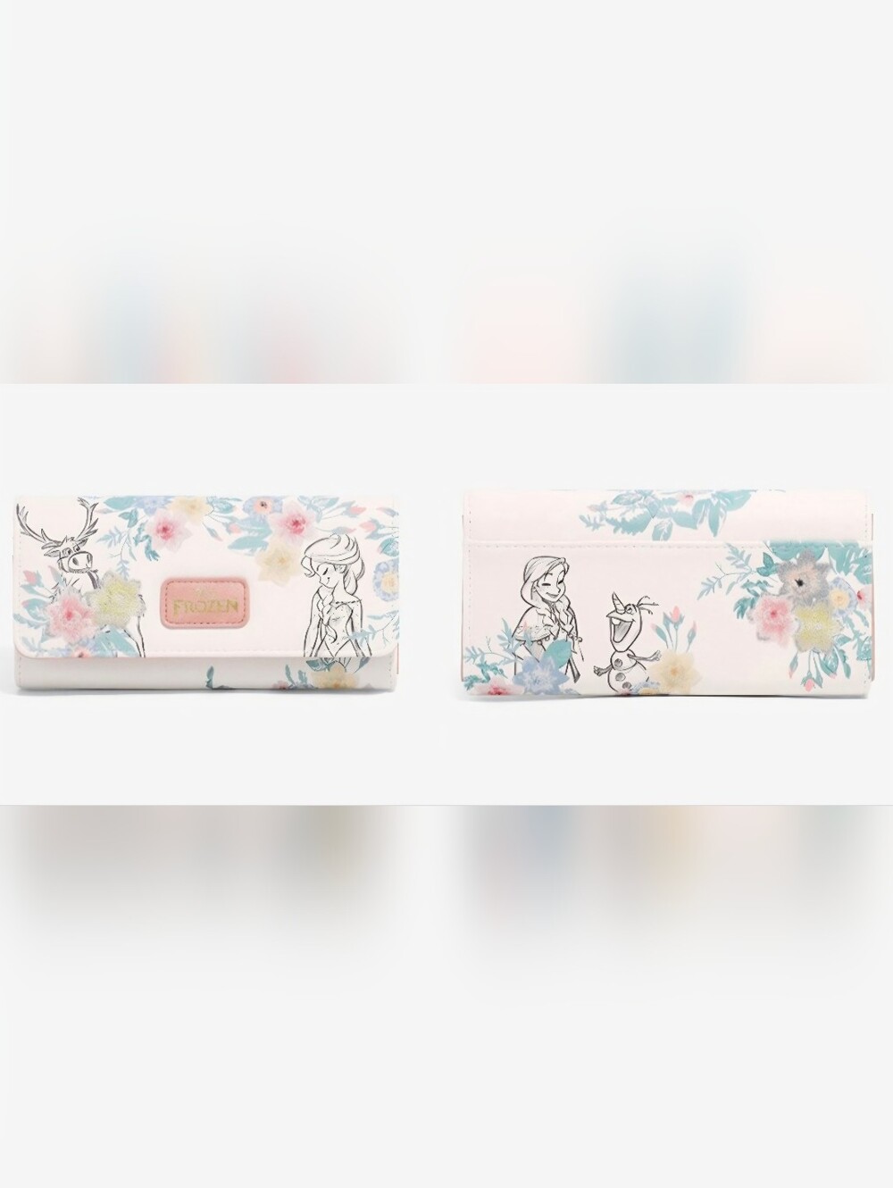Disney Frozen Floral Embroidered Sketch Portraits Mini Backpack and Wallet - Picture 15 of 16